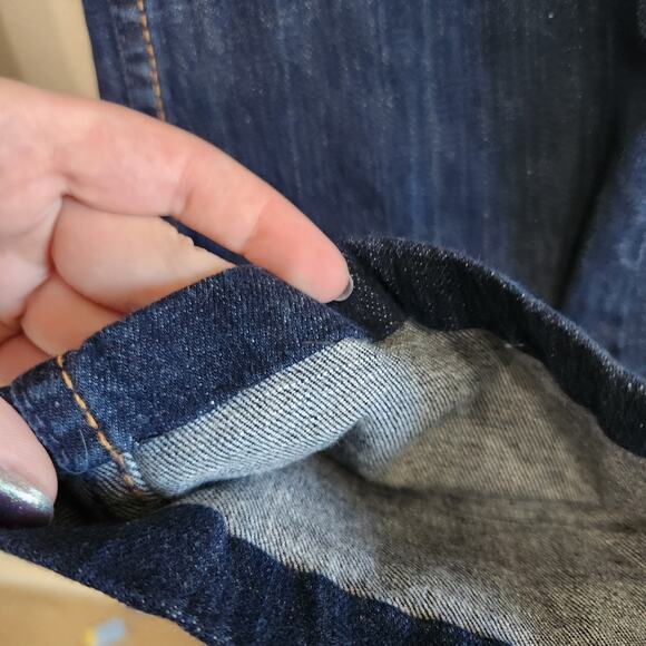 Hudson Y2k Low Rise Bootcut Jeans Slim Fit Dark Blue Wash Stretch Denim Size 26 - Picture 8 of 12